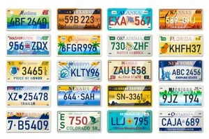 پلاک خودروها در آمریکا چه شکلی است؟